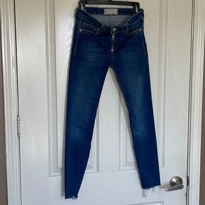Free People Raw Hem stretch Jeggings Skinny Jeans size 24